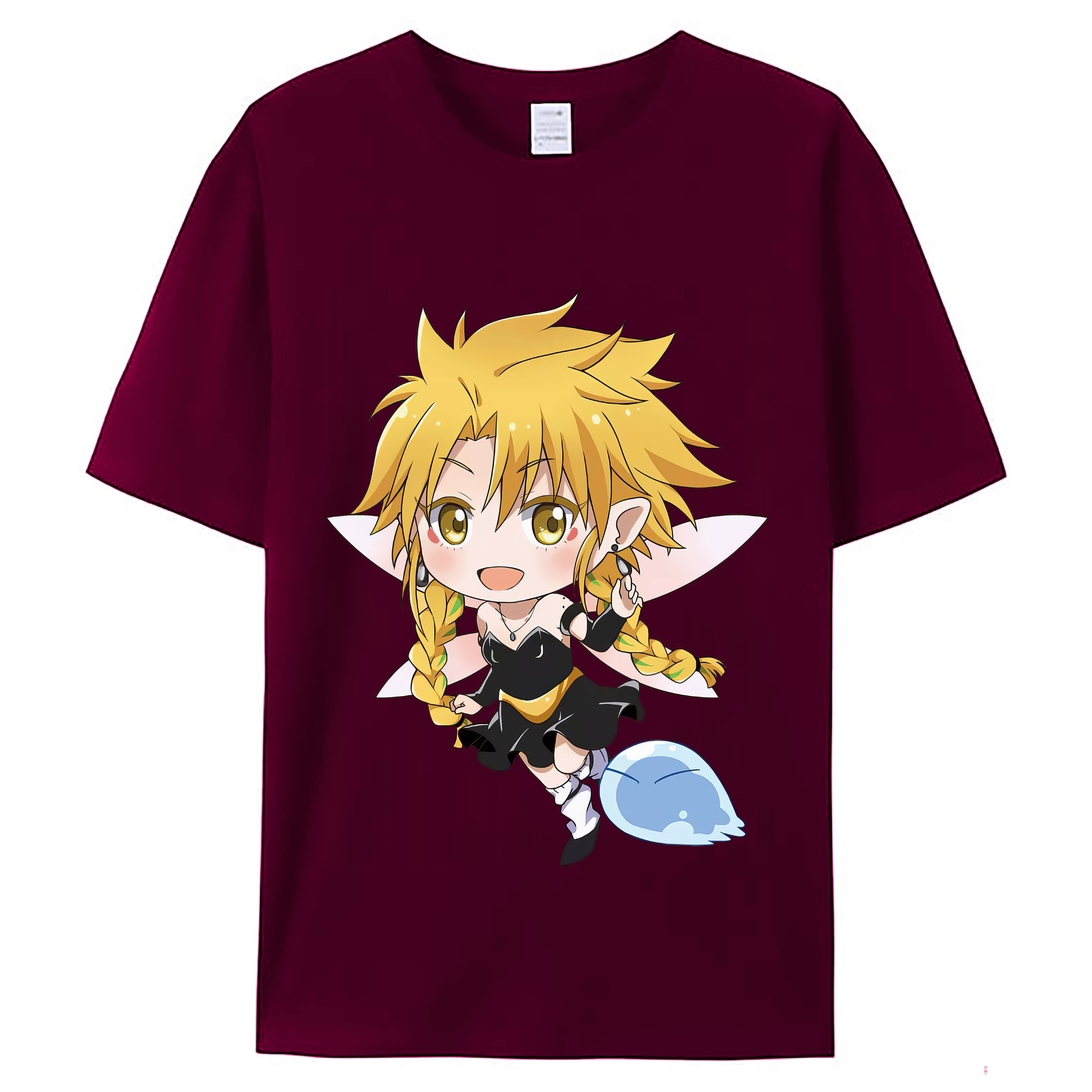 （画像用） 転スラ Regarding Reincarnated to Slime レディースカジュアルプリントTシャツ（綿100％）
